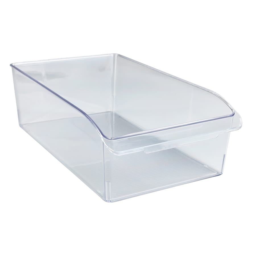 WENKO Schrank-Organizer Aufbewahrungsbox transparent Größe L, 21 x 11 x 37 cm