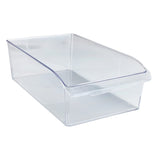 WENKO Schrank-Organizer Aufbewahrungsbox transparent Größe L, 21 x 11 x 37 cm