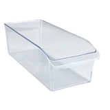 WENKO Schrank-Organizer Aufbewahrungsbox transparent Größe M, 15 x 11 x 37 cm