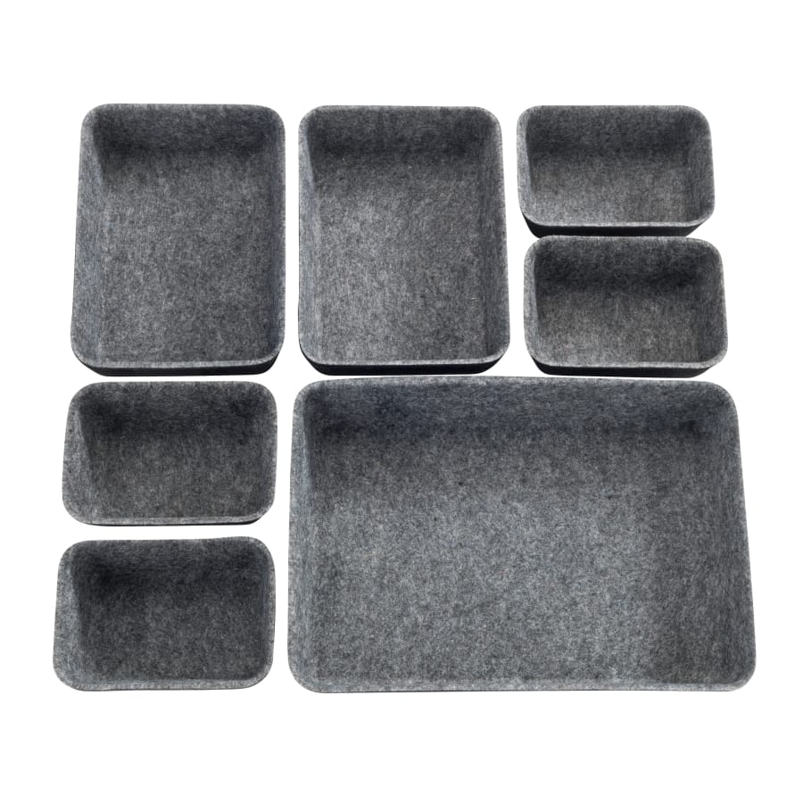 WENKO Schubladen Organizer Filz Set, 7-teilig