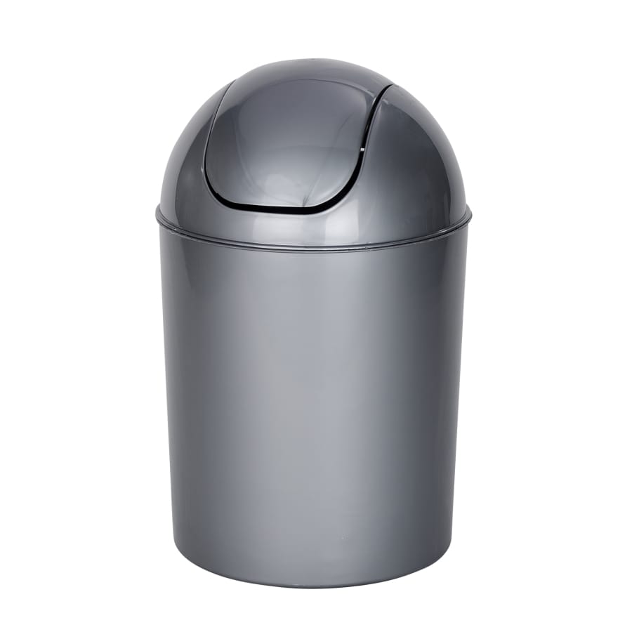 WENKO Schwingdeckeleimer Economic, 6 Liter grau