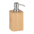 WENKO Seifenspender Bambusa aus Bambus, 9,3 x 16,5 cm