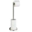 WENKO Stand-Toilettenpapierhalter 2-in-1, Edelstahl