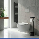 WENKO Stand-WC-Garnitur Albella, schwarz