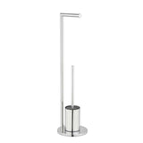 WENKO Stand-WC-Garnitur Ferla mit Papierrollenhalter Edelstahl glänzend