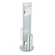 WENKO Sulmona Stand-WC-Garnitur 3in1, Edelstahl