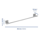 WENKO Turbo-Loc Badetuchstange Porto Uno, silber