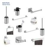 WENKO Turbo-Loc Badetuchstange Porto Uno, silber