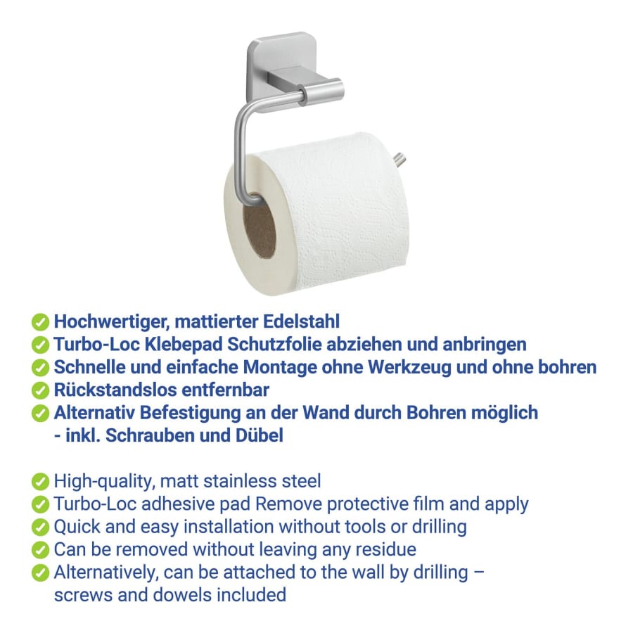 WENKO Turbo-Loc Toilettenpapierhalter Porto, offen