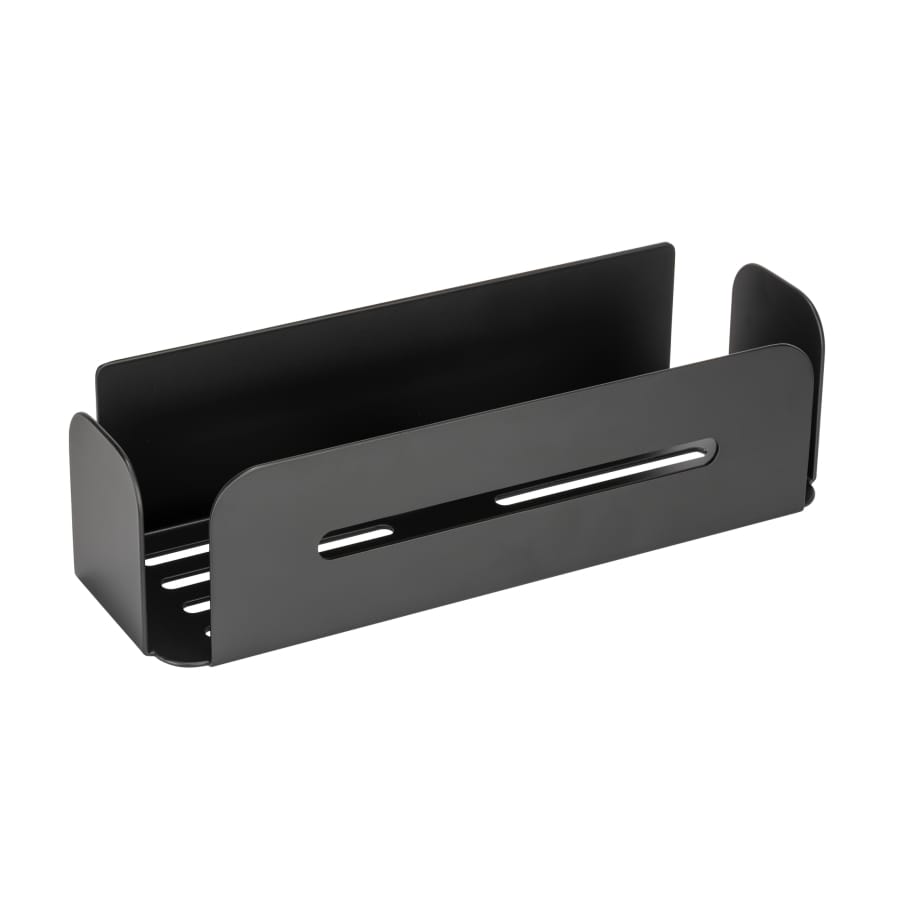 WENKO Turbo-Loc Wandablage Bivio Black matt, Aluminium
