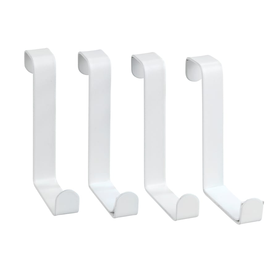 WENKO Türgarderobenhaken 4er Set, Stahl