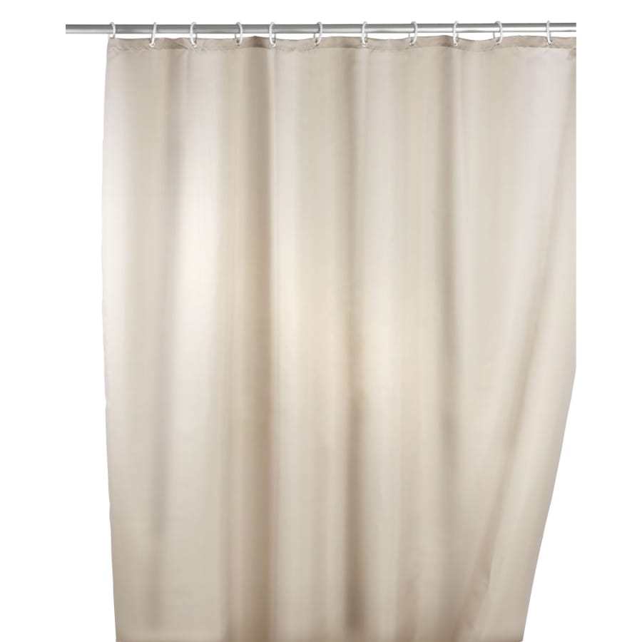 WENKO UNI Anti-Schimmel Duschvorhang, 180 x 200 cm beige