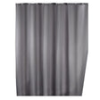 WENKO UNI Anti-Schimmel Duschvorhang, 180 x 200 cm grau