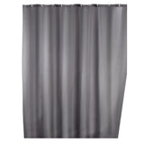 WENKO UNI Anti-Schimmel Duschvorhang, 180 x 200 cm grau