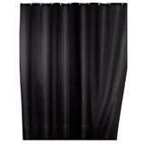WENKO UNI Anti-Schimmel Duschvorhang, 180 x 200 cm schwarz