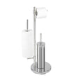 WENKO Universalo Neo Stand-WC-Garnitur 3in1, Edelstahl