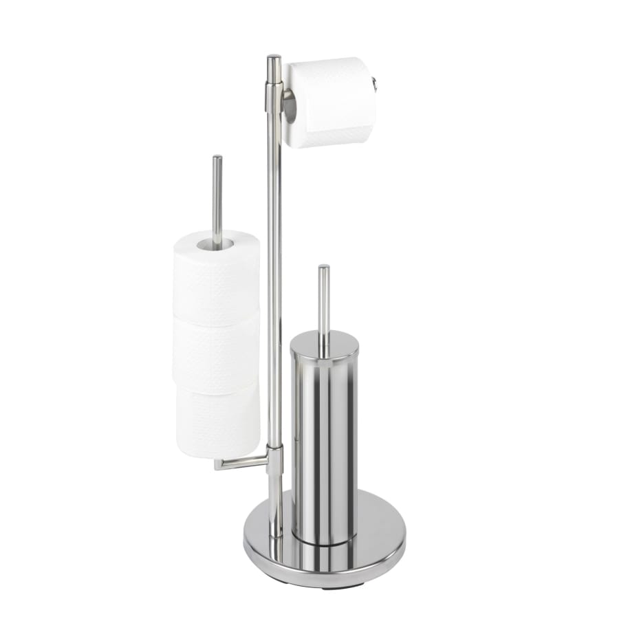 WENKO Universalo Neo Stand-WC-Garnitur 3in1, Edelstahl