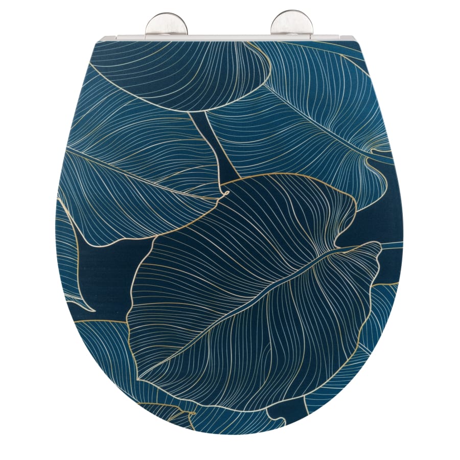 WENKO WC-Sitz Big Leaves mit Relief-Oberfläche
