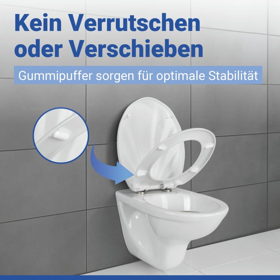 WENKO WC-Sitz Muschel mit Absenkautomatik