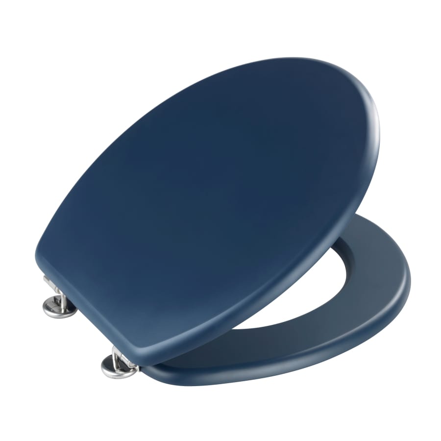 WENKO WC-Sitz Prima aus MDF dunkelblau matt