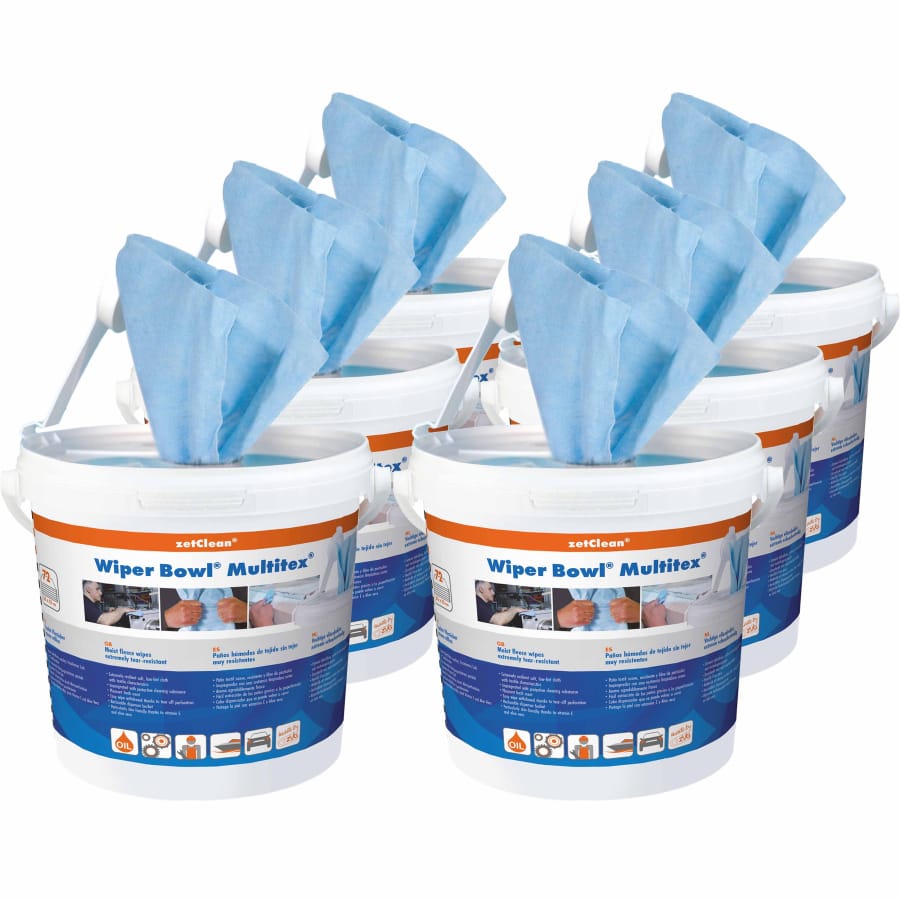 Wiper Bowl feuchte Reinigungstücher Multitex, Karton = 6 Eimer