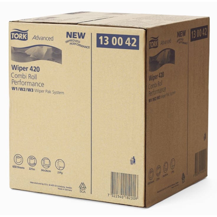 Tork Advanced Wischtuch 420 Großrolle hochweiß W1 W2 W3