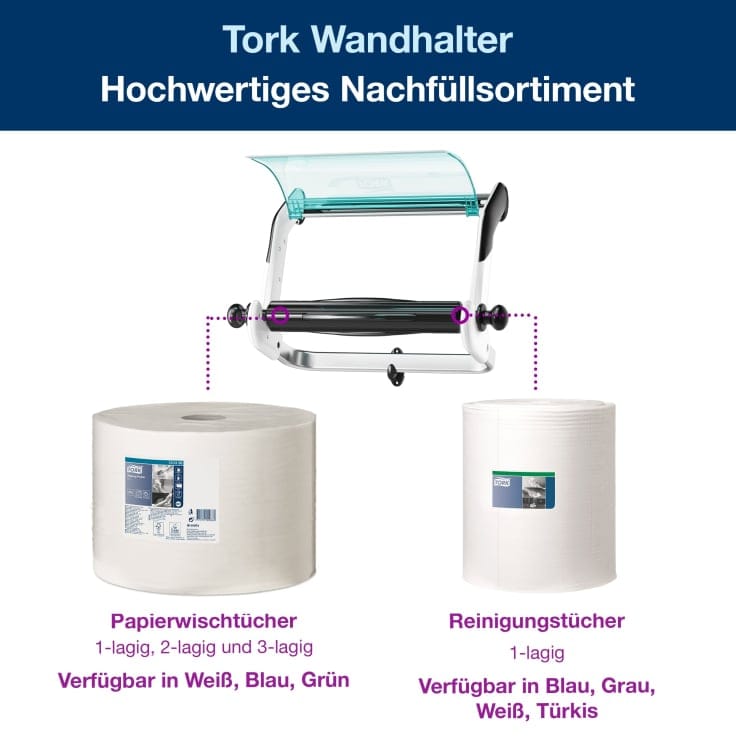 Tork Performance Wandhalter Wischtuchspender Wandmontage Industriell