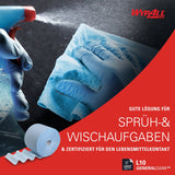 WYPALL* L10 Extra+ Wischtücher, B 24 x L 38 cm