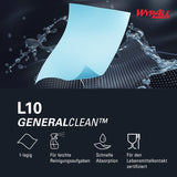 WypAll® L10 Papierputztücher 7494, 1-lagig
