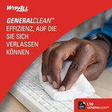 WypAll® L10 Papierreinigungstücher, 1-lagig, weiß