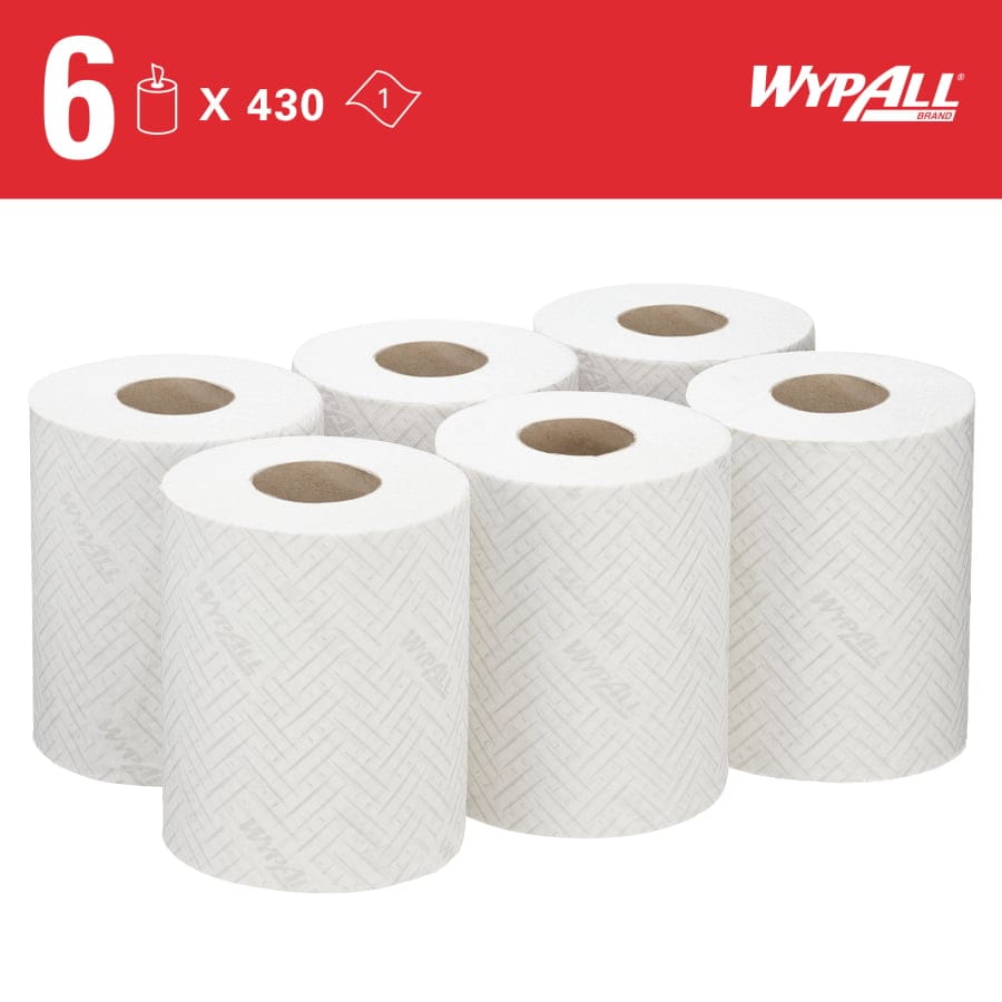 WypAll® L10 Papierreinigungstücher, 1-lagig, weiß