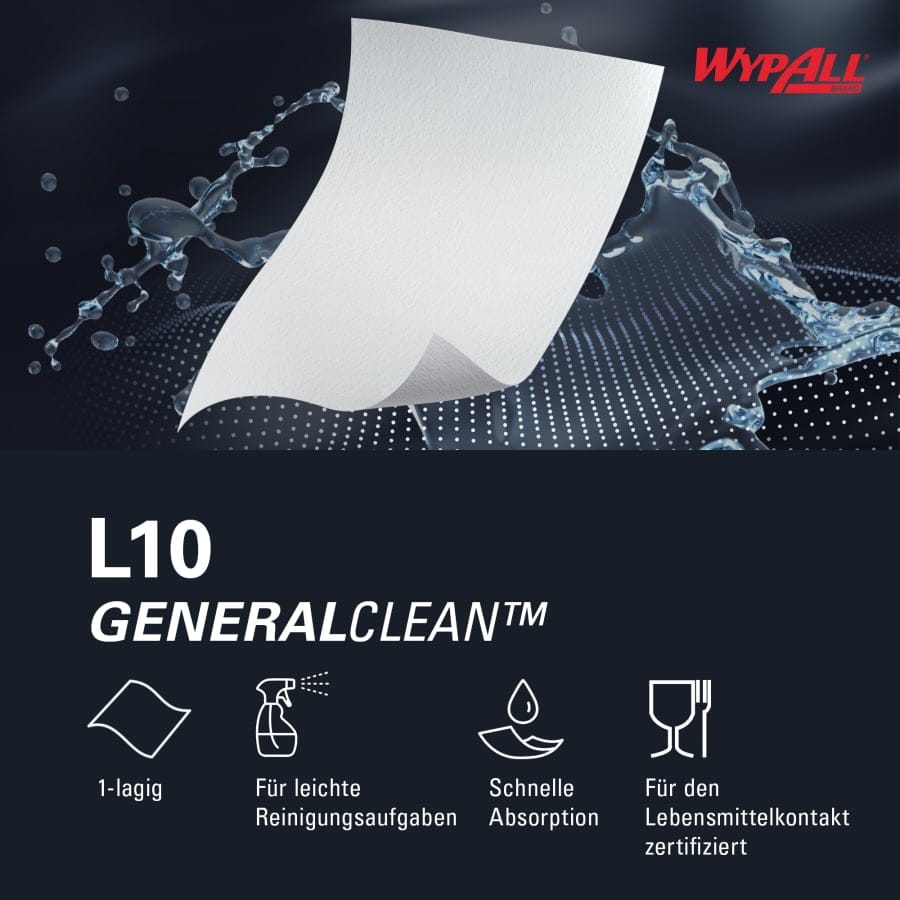 WYPALL L10 Wischtücher für die Zentralentnahme