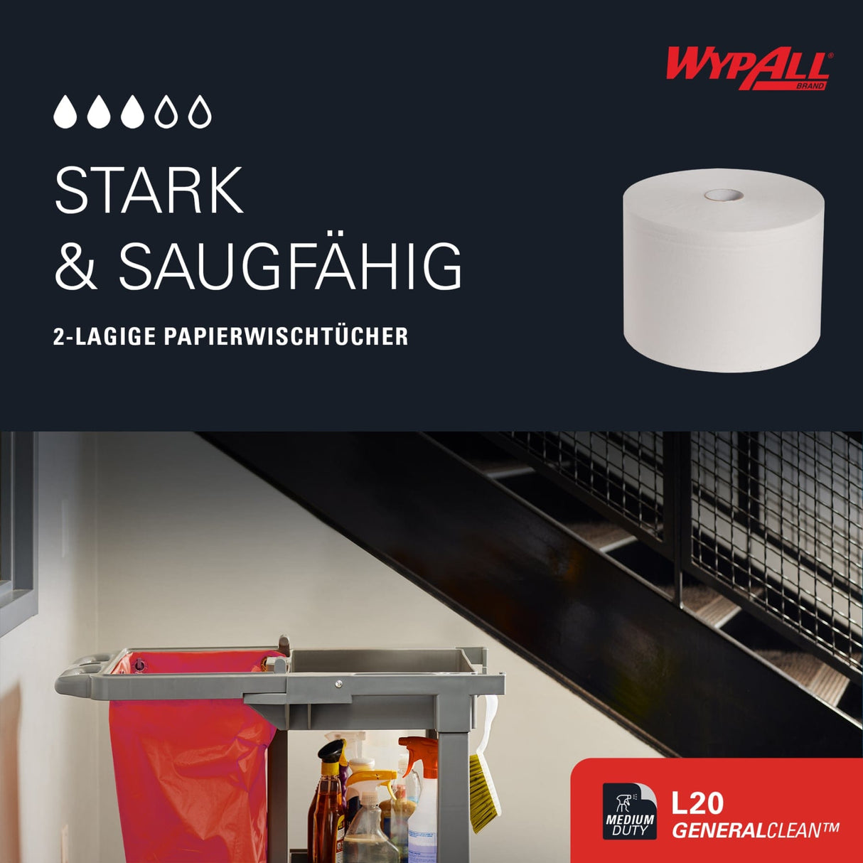 WYPALL* L20 Extra Wischtücher