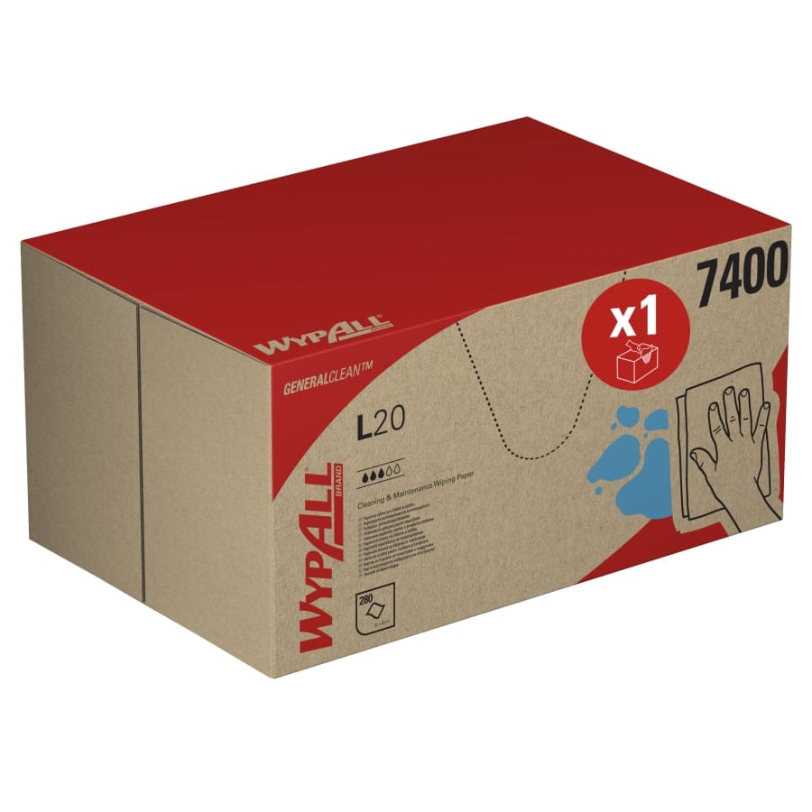 WypAll® L20 Papierwischtücher, 2-lagig