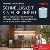 WypAll® L20 Wischtücher, 2-lagig, blau