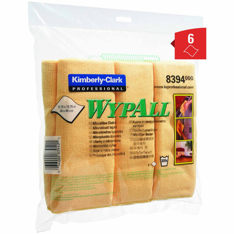 WYPALL* Mikrofaser-Allzwecktücher 1 Packung = 6 Tücher Gelb