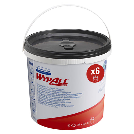 WYPALL* Reinigungstücher im Spendereimer Karton = 6 Eimer á 90 Tücher