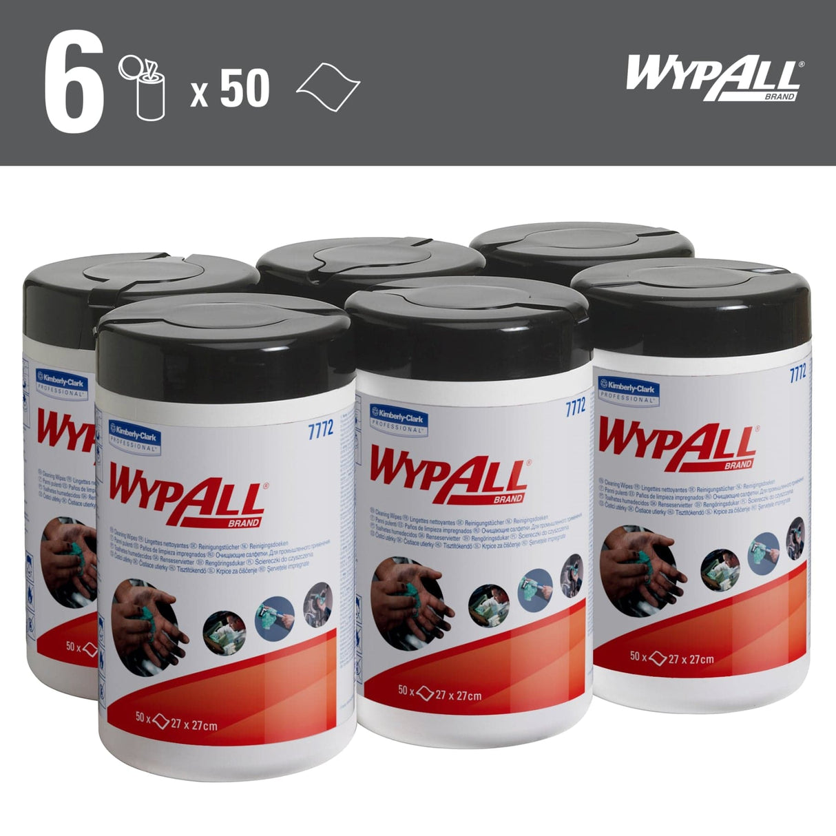 WYPALL* Reinigungstücher in der Spenderdose