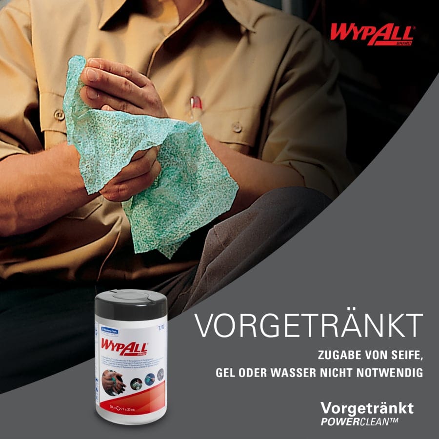 WYPALL* Reinigungstücher in der Spenderdose