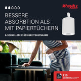 WYPALL® Reinigungstücher L10, mit Zentralentnahme, weiß