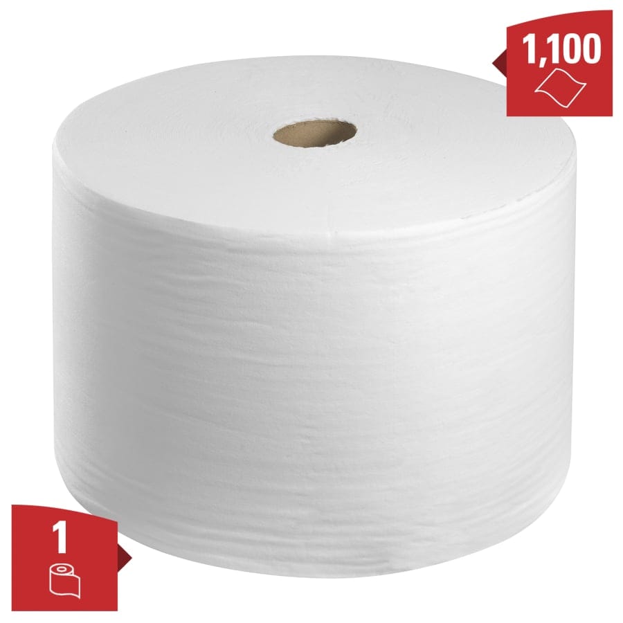 WypAll® X50 Reinigungstücher, 1-lagig, weiß