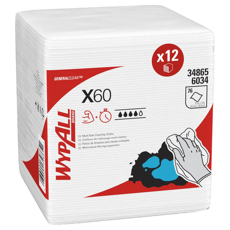 WYPALL* X60 Wischtücher 1 Karton = 12 Boxen à 76 Tücher