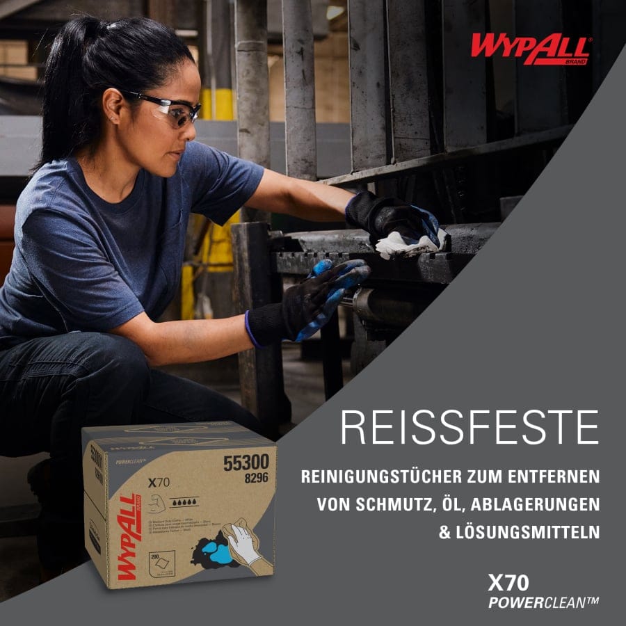 WYPALL* X70 Wischtücher, weiß