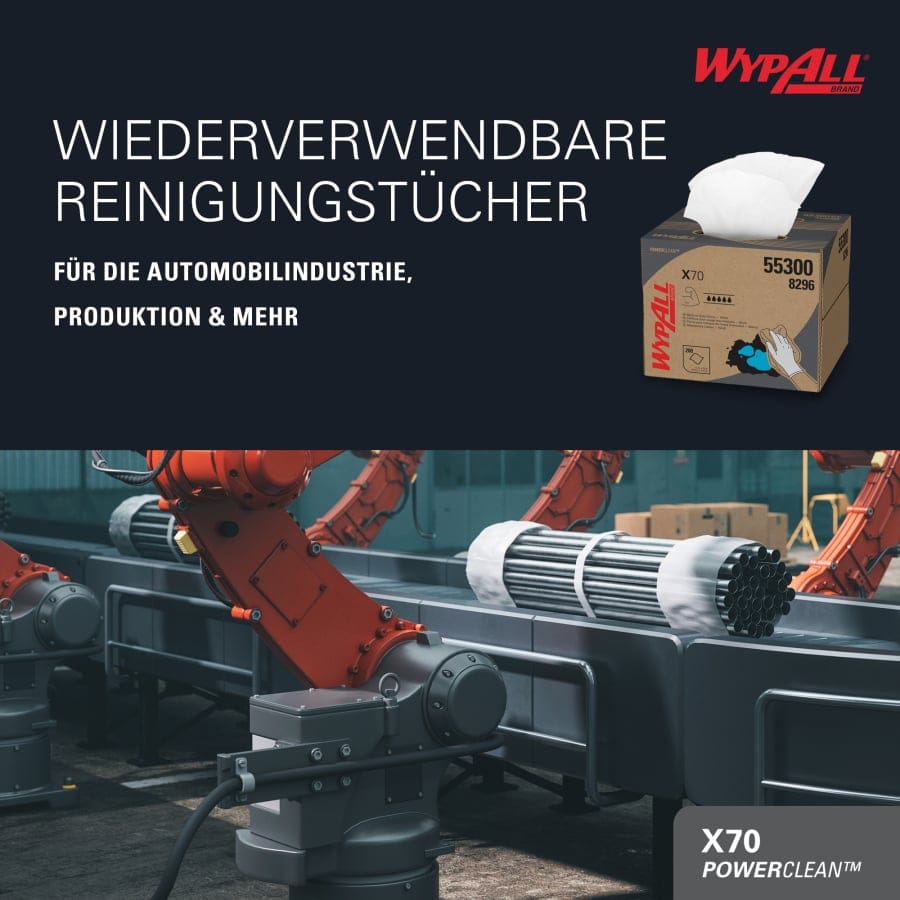 WYPALL* X70 Wischtücher, weiß