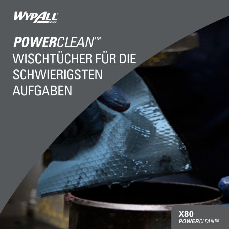 WYPALL* X80 Brag Box Wischtücher, blau