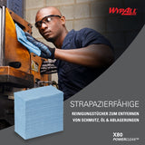 WYPALL* X80 Wischtücher, blau