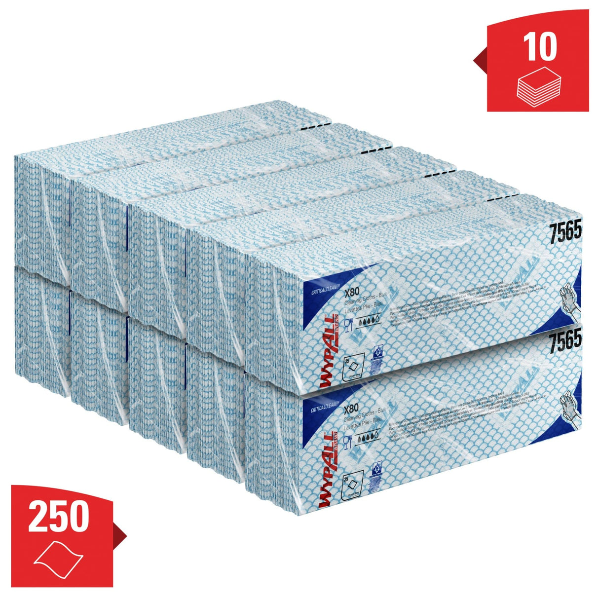 WYPALL* X80 Wischtücher - Interfold