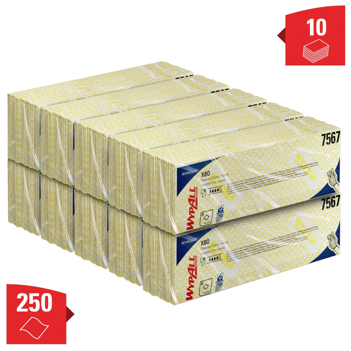 WYPALL* X80 Wischtücher - Interfold