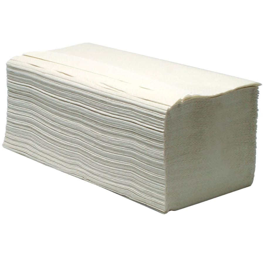 zetForm Falthandtücher 23,5 x 23 cm, 2-lagig natur, Karton à 3.200 Tücher