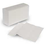 zetForm Falthandtücher, V-Falz, 2-lagig weiß 20,5 x 24 cm, 25 Bündel à 150 Tücher